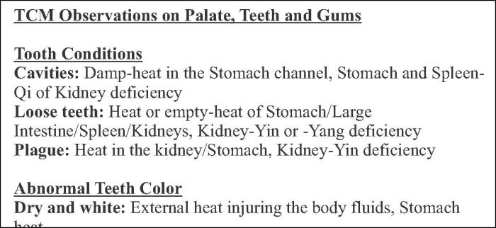 Holistic Dental Acupuncture Chart Holistic Dental Acupuncture Chart