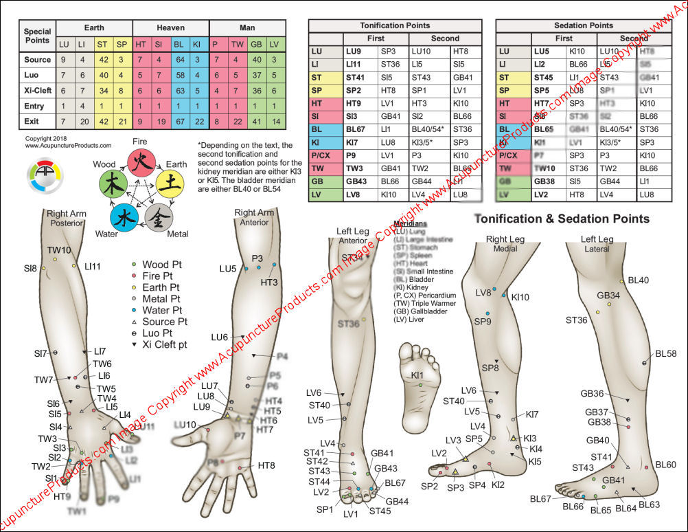 Five Element Theory of Acupuncture Chart Five Element Theory of Acupuncture Chart