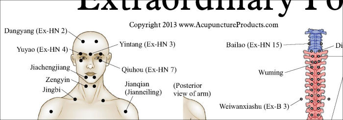 Extraordinary Acupuncture Points Chart Extraordinary Acupuncture Points Chart